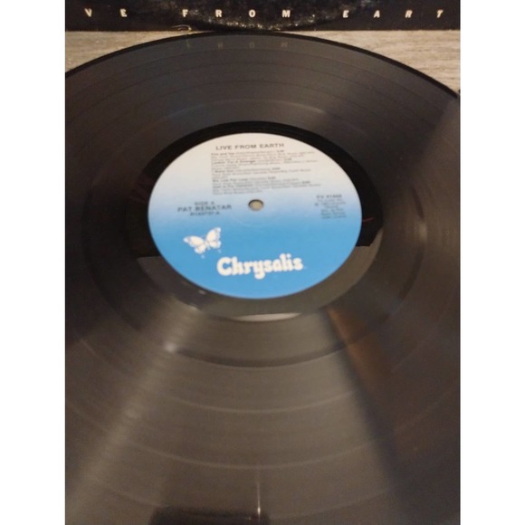 Pat Benatar Live From Earth Chrysalis Records FV41444 LP Vinyl - Picture 2 of 4